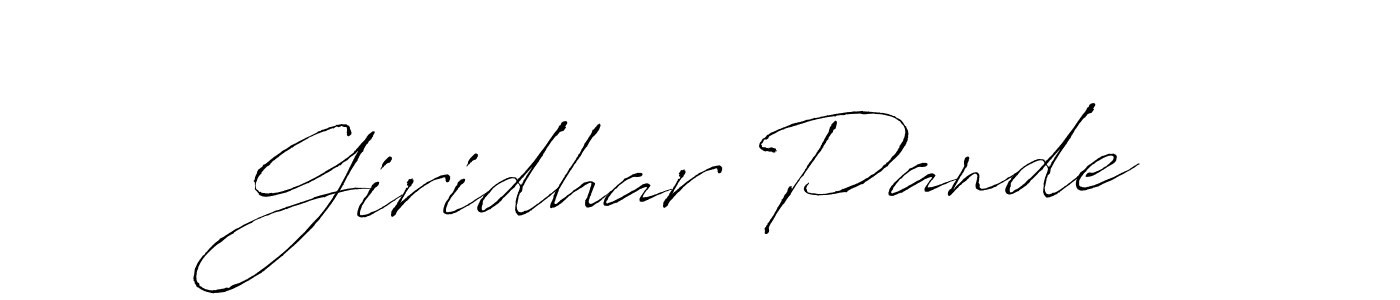 The best way (Antro_Vectra) to make a short signature is to pick only two or three words in your name. The name Giridhar Pande include a total of six letters. For converting this name. Giridhar Pande signature style 6 images and pictures png