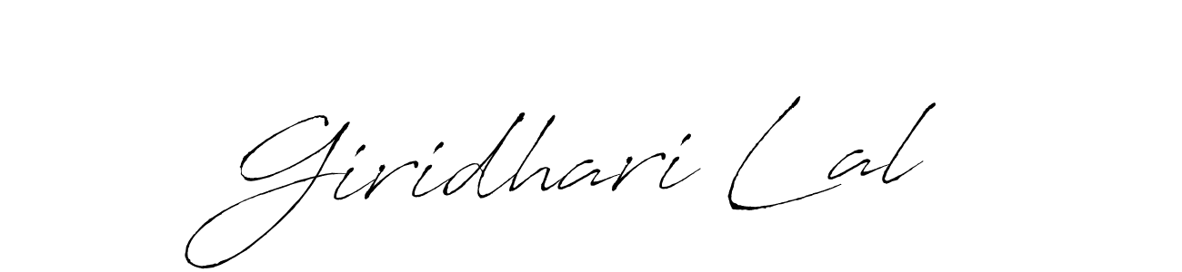 Giridhari Lal stylish signature style. Best Handwritten Sign (Antro_Vectra) for my name. Handwritten Signature Collection Ideas for my name Giridhari Lal. Giridhari Lal signature style 6 images and pictures png