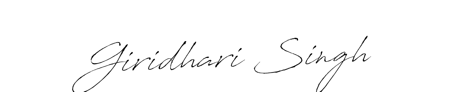 Use a signature maker to create a handwritten signature online. With this signature software, you can design (Antro_Vectra) your own signature for name Giridhari Singh. Giridhari Singh signature style 6 images and pictures png