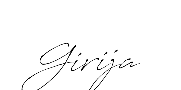 Also we have Girija name is the best signature style. Create professional handwritten signature collection using Antro_Vectra autograph style. Girija signature style 6 images and pictures png