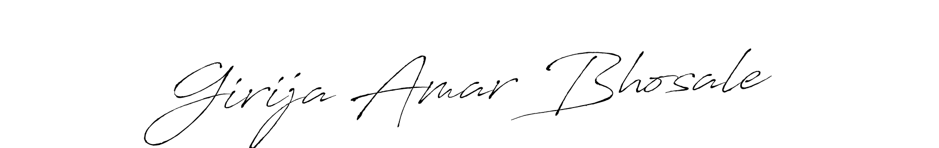 Create a beautiful signature design for name Girija Amar Bhosale. With this signature (Antro_Vectra) fonts, you can make a handwritten signature for free. Girija Amar Bhosale signature style 6 images and pictures png