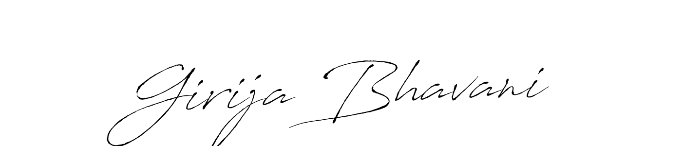 Make a short Girija Bhavani signature style. Manage your documents anywhere anytime using Antro_Vectra. Create and add eSignatures, submit forms, share and send files easily. Girija Bhavani signature style 6 images and pictures png