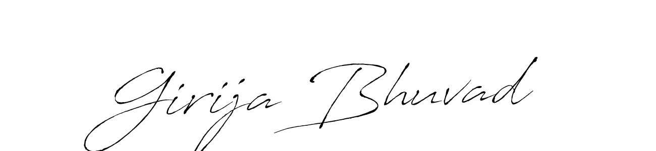 This is the best signature style for the Girija Bhuvad name. Also you like these signature font (Antro_Vectra). Mix name signature. Girija Bhuvad signature style 6 images and pictures png