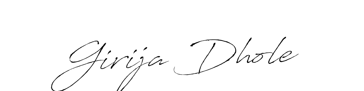 You should practise on your own different ways (Antro_Vectra) to write your name (Girija Dhole) in signature. don't let someone else do it for you. Girija Dhole signature style 6 images and pictures png