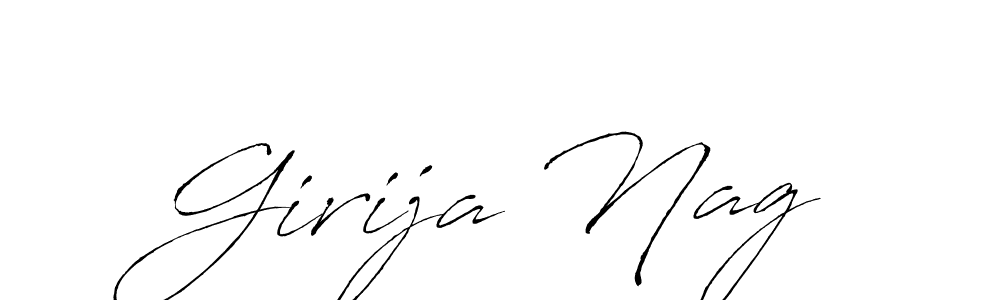 Girija Nag stylish signature style. Best Handwritten Sign (Antro_Vectra) for my name. Handwritten Signature Collection Ideas for my name Girija Nag. Girija Nag signature style 6 images and pictures png