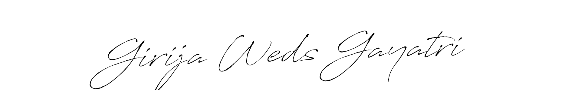 It looks lik you need a new signature style for name Girija Weds Gayatri. Design unique handwritten (Antro_Vectra) signature with our free signature maker in just a few clicks. Girija Weds Gayatri signature style 6 images and pictures png