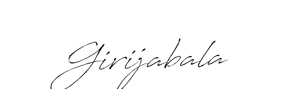 Antro_Vectra is a professional signature style that is perfect for those who want to add a touch of class to their signature. It is also a great choice for those who want to make their signature more unique. Get Girijabala name to fancy signature for free. Girijabala signature style 6 images and pictures png