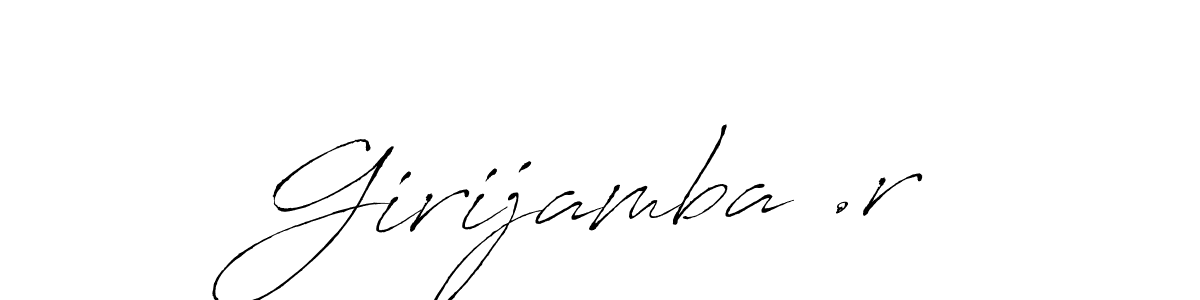 This is the best signature style for the Girijamba .r name. Also you like these signature font (Antro_Vectra). Mix name signature. Girijamba .r signature style 6 images and pictures png