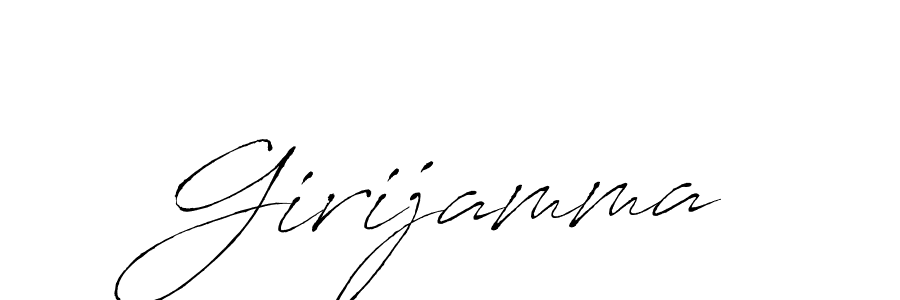 Use a signature maker to create a handwritten signature online. With this signature software, you can design (Antro_Vectra) your own signature for name Girijamma. Girijamma signature style 6 images and pictures png