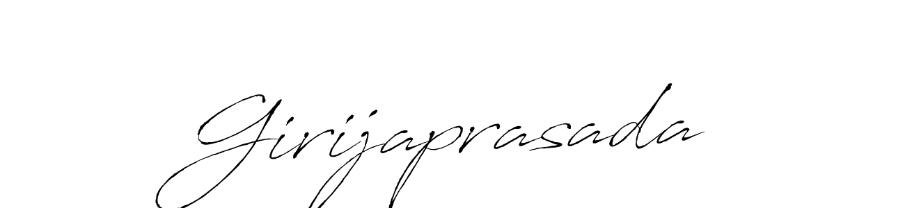 You should practise on your own different ways (Antro_Vectra) to write your name (Girijaprasada) in signature. don't let someone else do it for you. Girijaprasada signature style 6 images and pictures png