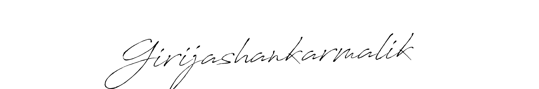 How to make Girijashankarmalik name signature. Use Antro_Vectra style for creating short signs online. This is the latest handwritten sign. Girijashankarmalik signature style 6 images and pictures png