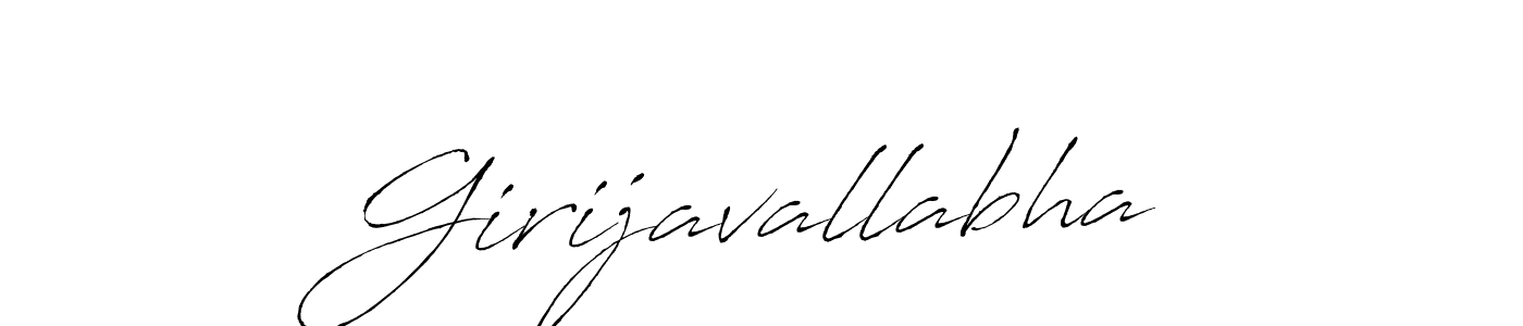 How to make Girijavallabha signature? Antro_Vectra is a professional autograph style. Create handwritten signature for Girijavallabha name. Girijavallabha signature style 6 images and pictures png