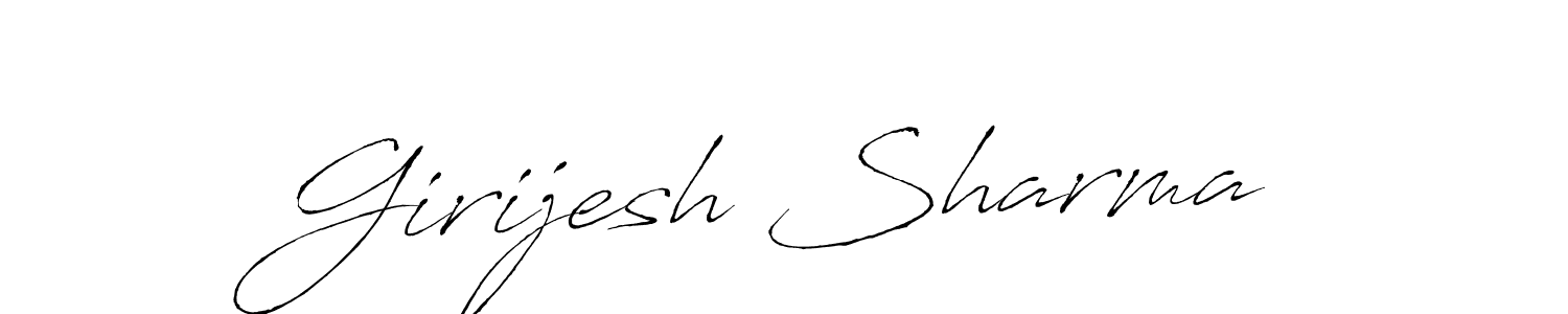 Similarly Antro_Vectra is the best handwritten signature design. Signature creator online .You can use it as an online autograph creator for name Girijesh Sharma. Girijesh Sharma signature style 6 images and pictures png