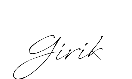 How to Draw Girik signature style? Antro_Vectra is a latest design signature styles for name Girik. Girik signature style 6 images and pictures png