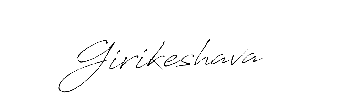 Girikeshava stylish signature style. Best Handwritten Sign (Antro_Vectra) for my name. Handwritten Signature Collection Ideas for my name Girikeshava. Girikeshava signature style 6 images and pictures png