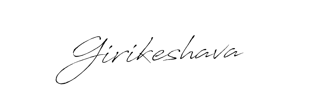 Girikeshava stylish signature style. Best Handwritten Sign (Antro_Vectra) for my name. Handwritten Signature Collection Ideas for my name Girikeshava. Girikeshava signature style 6 images and pictures png