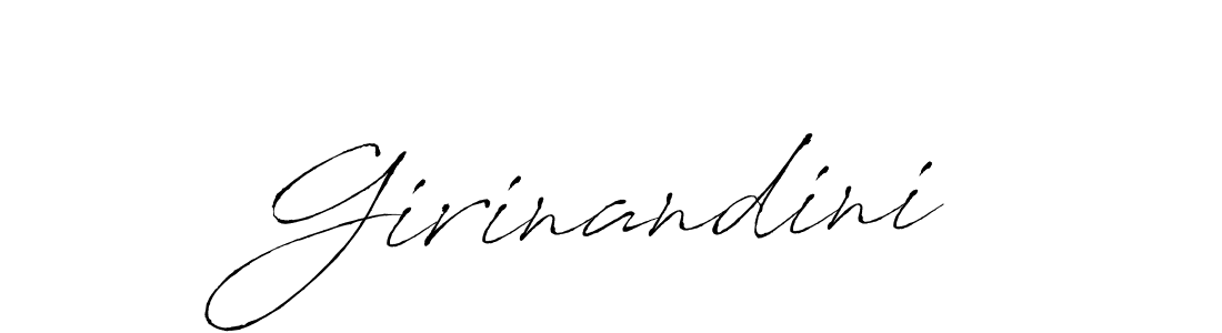 Girinandini stylish signature style. Best Handwritten Sign (Antro_Vectra) for my name. Handwritten Signature Collection Ideas for my name Girinandini. Girinandini signature style 6 images and pictures png