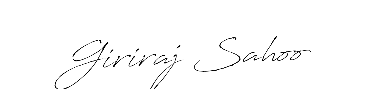 Use a signature maker to create a handwritten signature online. With this signature software, you can design (Antro_Vectra) your own signature for name Giriraj Sahoo. Giriraj Sahoo signature style 6 images and pictures png