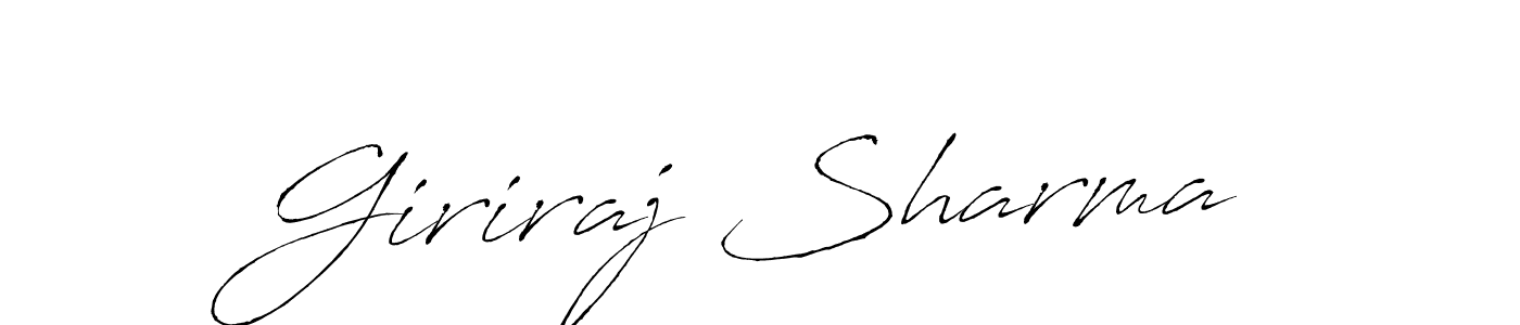 Use a signature maker to create a handwritten signature online. With this signature software, you can design (Antro_Vectra) your own signature for name Giriraj Sharma. Giriraj Sharma signature style 6 images and pictures png