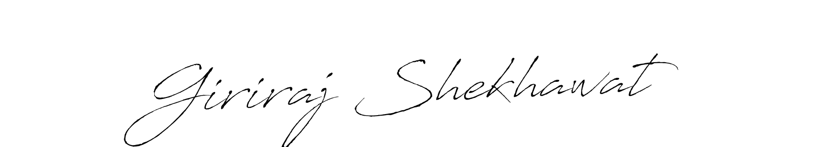 How to make Giriraj Shekhawat name signature. Use Antro_Vectra style for creating short signs online. This is the latest handwritten sign. Giriraj Shekhawat signature style 6 images and pictures png