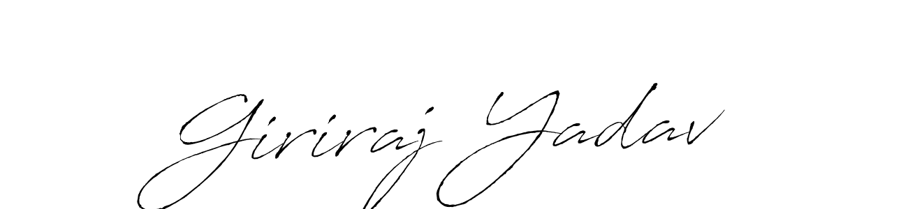 Giriraj Yadav stylish signature style. Best Handwritten Sign (Antro_Vectra) for my name. Handwritten Signature Collection Ideas for my name Giriraj Yadav. Giriraj Yadav signature style 6 images and pictures png