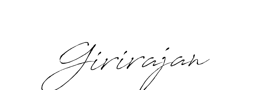 Antro_Vectra is a professional signature style that is perfect for those who want to add a touch of class to their signature. It is also a great choice for those who want to make their signature more unique. Get Girirajan name to fancy signature for free. Girirajan signature style 6 images and pictures png