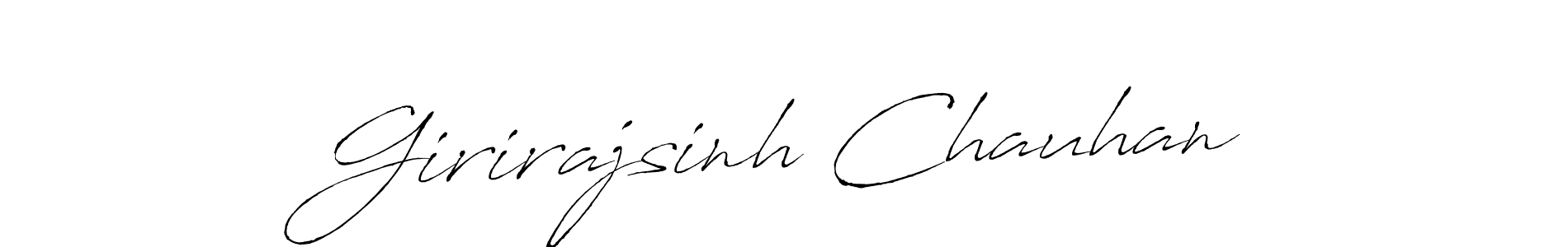 Make a beautiful signature design for name Girirajsinh Chauhan. With this signature (Antro_Vectra) style, you can create a handwritten signature for free. Girirajsinh Chauhan signature style 6 images and pictures png