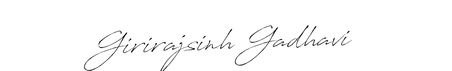 Use a signature maker to create a handwritten signature online. With this signature software, you can design (Antro_Vectra) your own signature for name Girirajsinh Gadhavi. Girirajsinh Gadhavi signature style 6 images and pictures png