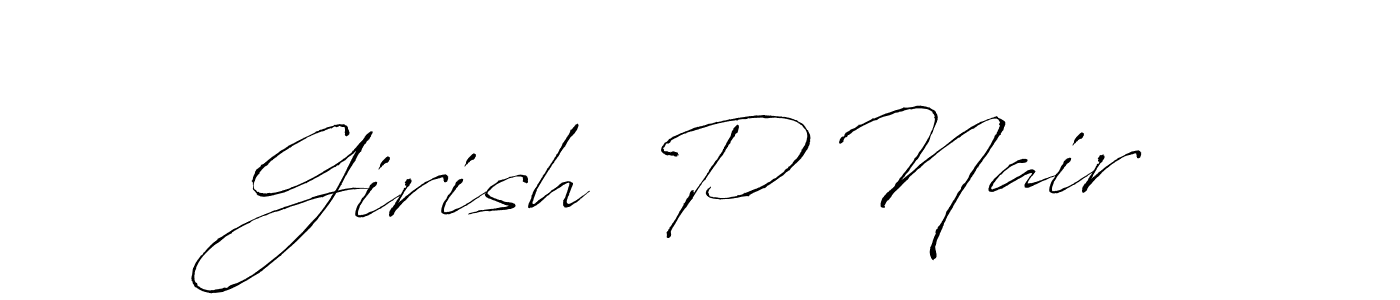 See photos of Girish  P Nair official signature by Spectra . Check more albums & portfolios. Read reviews & check more about Antro_Vectra font. Girish  P Nair signature style 6 images and pictures png