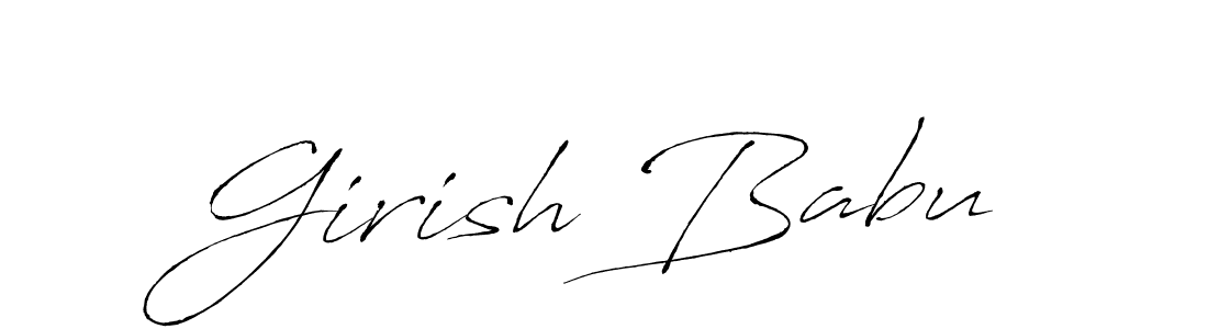 How to Draw Girish Babu signature style? Antro_Vectra is a latest design signature styles for name Girish Babu. Girish Babu signature style 6 images and pictures png