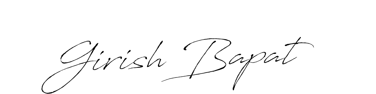 Make a beautiful signature design for name Girish Bapat. With this signature (Antro_Vectra) style, you can create a handwritten signature for free. Girish Bapat signature style 6 images and pictures png