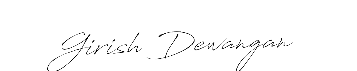 Use a signature maker to create a handwritten signature online. With this signature software, you can design (Antro_Vectra) your own signature for name Girish Dewangan. Girish Dewangan signature style 6 images and pictures png