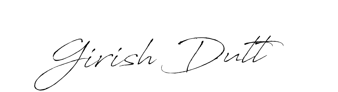 You can use this online signature creator to create a handwritten signature for the name Girish Dutt. This is the best online autograph maker. Girish Dutt signature style 6 images and pictures png
