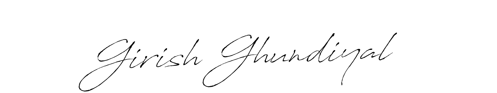 Also we have Girish Ghundiyal name is the best signature style. Create professional handwritten signature collection using Antro_Vectra autograph style. Girish Ghundiyal signature style 6 images and pictures png