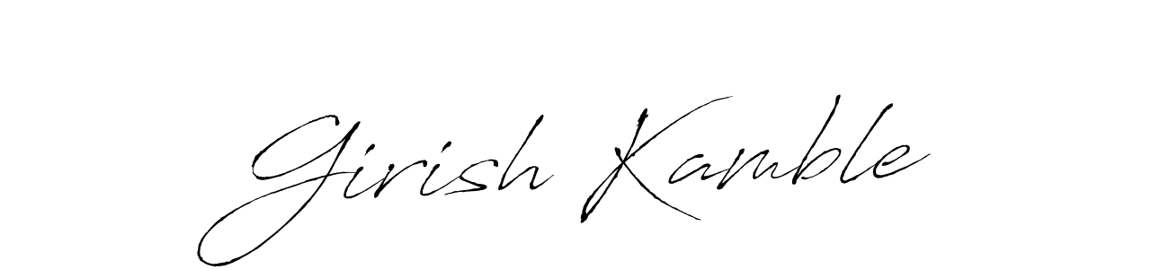 Here are the top 10 professional signature styles for the name Girish Kamble. These are the best autograph styles you can use for your name. Girish Kamble signature style 6 images and pictures png