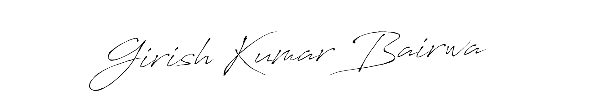 The best way (Antro_Vectra) to make a short signature is to pick only two or three words in your name. The name Girish Kumar Bairwa include a total of six letters. For converting this name. Girish Kumar Bairwa signature style 6 images and pictures png