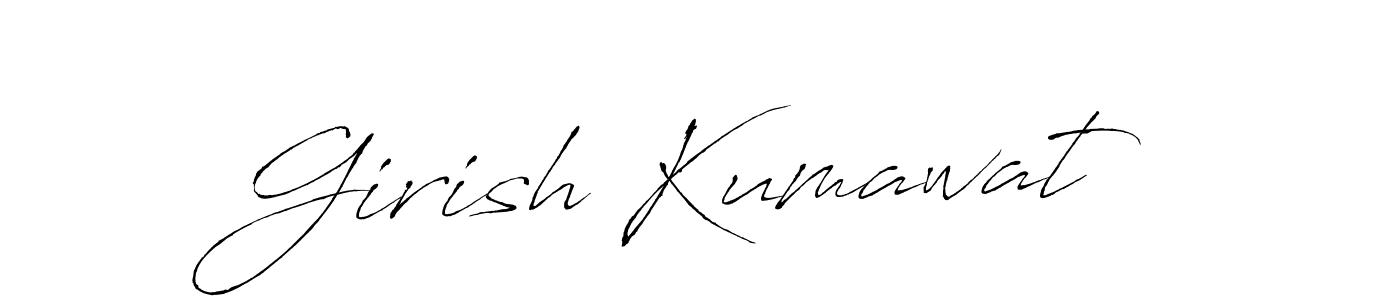 Once you've used our free online signature maker to create your best signature Antro_Vectra style, it's time to enjoy all of the benefits that Girish Kumawat name signing documents. Girish Kumawat signature style 6 images and pictures png