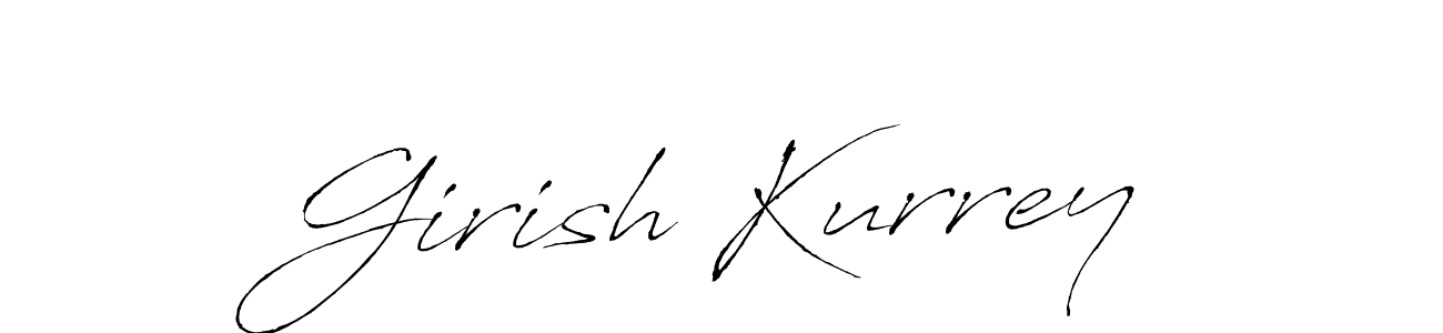 Similarly Antro_Vectra is the best handwritten signature design. Signature creator online .You can use it as an online autograph creator for name Girish Kurrey. Girish Kurrey signature style 6 images and pictures png