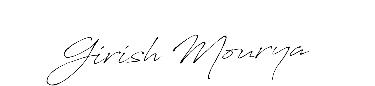Use a signature maker to create a handwritten signature online. With this signature software, you can design (Antro_Vectra) your own signature for name Girish Mourya. Girish Mourya signature style 6 images and pictures png