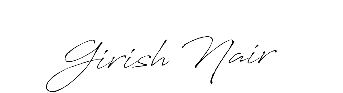 Also You can easily find your signature by using the search form. We will create Girish Nair name handwritten signature images for you free of cost using Antro_Vectra sign style. Girish Nair signature style 6 images and pictures png