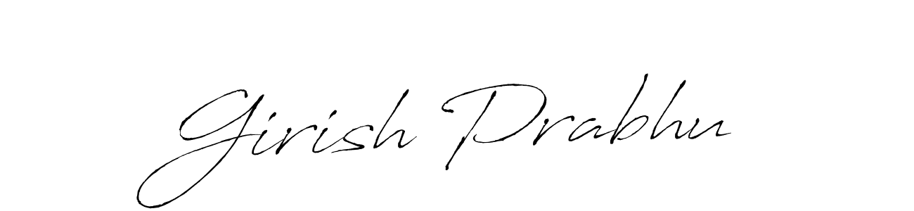 if you are searching for the best signature style for your name Girish Prabhu. so please give up your signature search. here we have designed multiple signature styles  using Antro_Vectra. Girish Prabhu signature style 6 images and pictures png