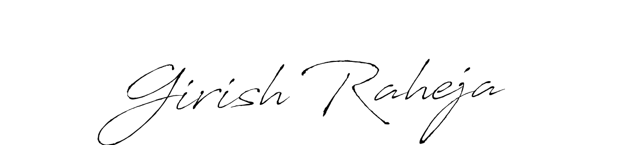 The best way (Antro_Vectra) to make a short signature is to pick only two or three words in your name. The name Girish Raheja include a total of six letters. For converting this name. Girish Raheja signature style 6 images and pictures png