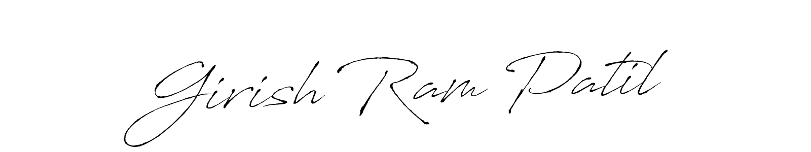 This is the best signature style for the Girish Ram Patil name. Also you like these signature font (Antro_Vectra). Mix name signature. Girish Ram Patil signature style 6 images and pictures png