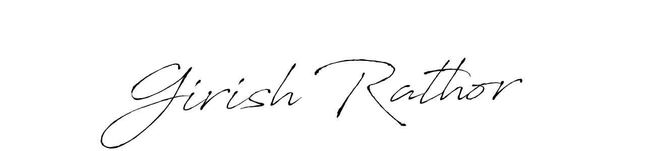How to make Girish Rathor signature? Antro_Vectra is a professional autograph style. Create handwritten signature for Girish Rathor name. Girish Rathor signature style 6 images and pictures png