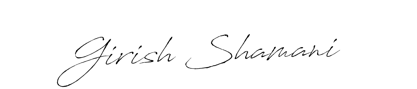 You can use this online signature creator to create a handwritten signature for the name Girish Shamani. This is the best online autograph maker. Girish Shamani signature style 6 images and pictures png