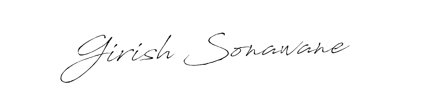 You should practise on your own different ways (Antro_Vectra) to write your name (Girish Sonawane) in signature. don't let someone else do it for you. Girish Sonawane signature style 6 images and pictures png
