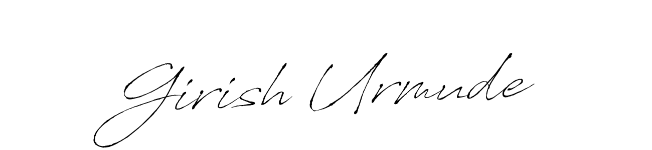 Antro_Vectra is a professional signature style that is perfect for those who want to add a touch of class to their signature. It is also a great choice for those who want to make their signature more unique. Get Girish Urmude name to fancy signature for free. Girish Urmude signature style 6 images and pictures png