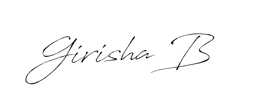 This is the best signature style for the Girisha B name. Also you like these signature font (Antro_Vectra). Mix name signature. Girisha B signature style 6 images and pictures png