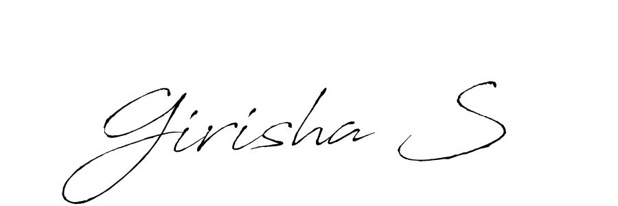 Also we have Girisha S name is the best signature style. Create professional handwritten signature collection using Antro_Vectra autograph style. Girisha S signature style 6 images and pictures png