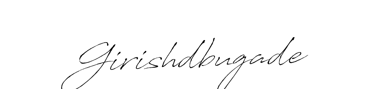 Girishdbugade stylish signature style. Best Handwritten Sign (Antro_Vectra) for my name. Handwritten Signature Collection Ideas for my name Girishdbugade. Girishdbugade signature style 6 images and pictures png